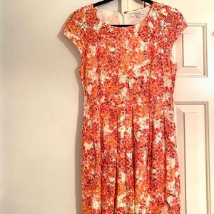 Madewell Dress Peach and Pink Lace Overlay Dress